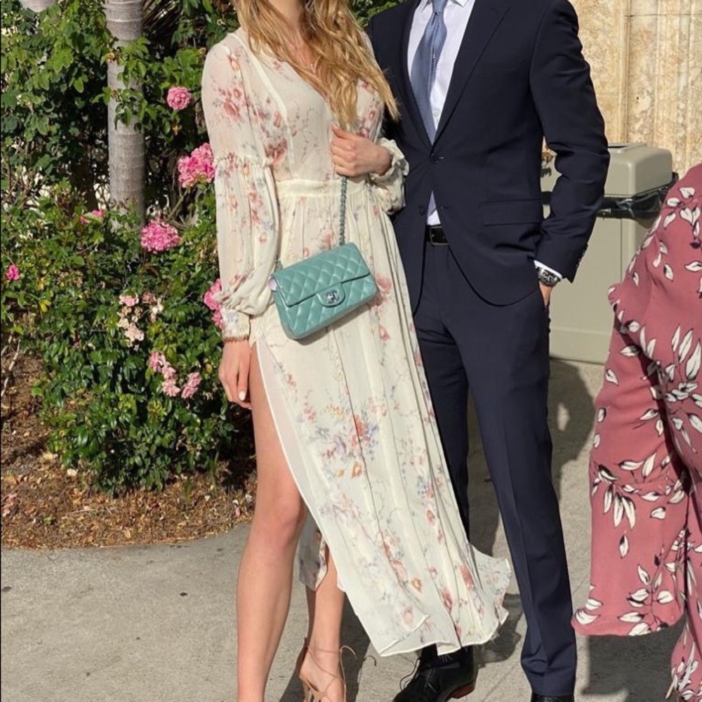 LoveShackFancy Leah Maxi Floral Dress